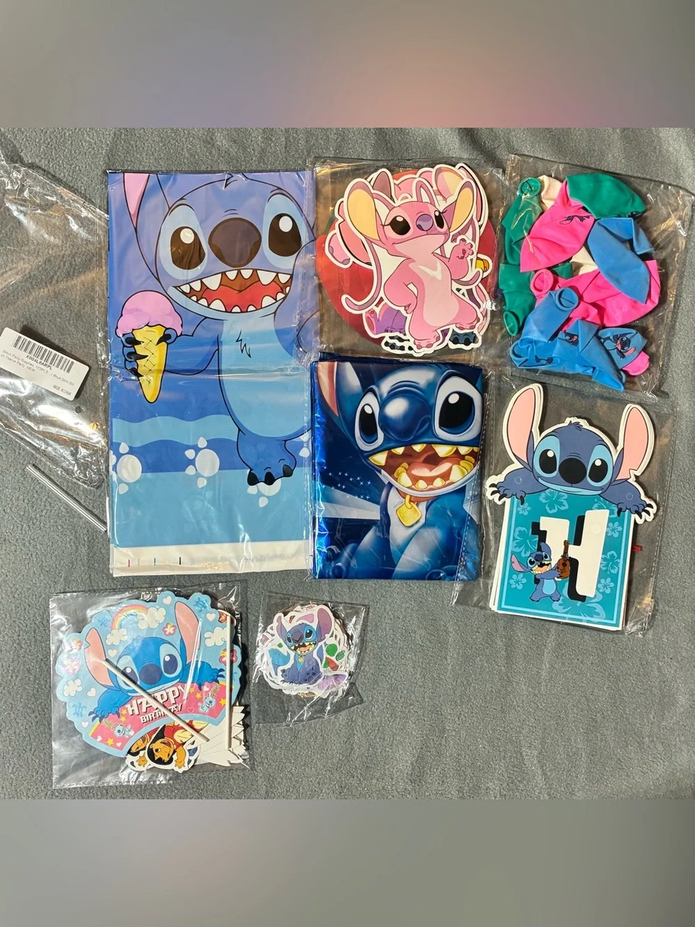 NEW Stitch 103 pc Party Decoration + Bonus Stitch Sunglasses